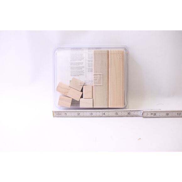 Nice and Narrow, Message Stamp Set, 2003, Stampin' Up, Flower, Christmas Tree - Picture 3 of 4